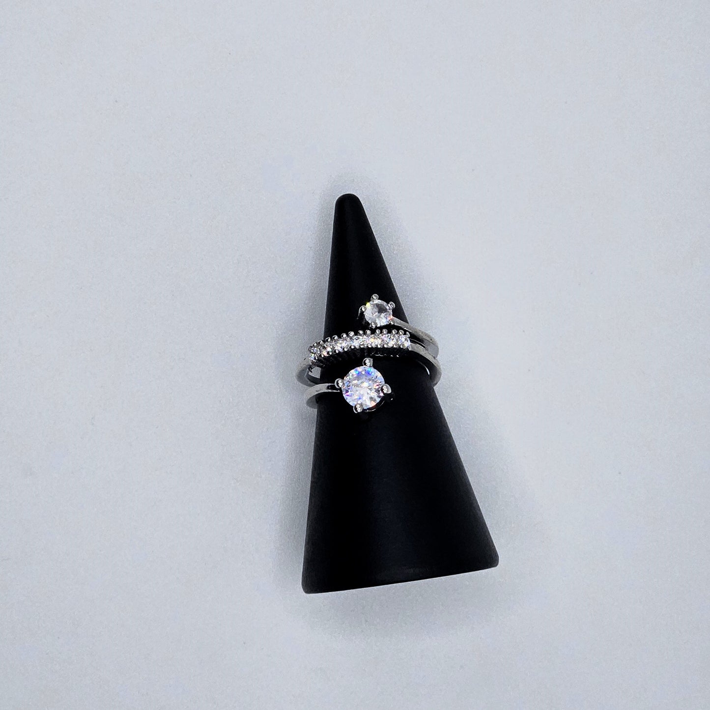 Cubic Zircon Chunky Ring