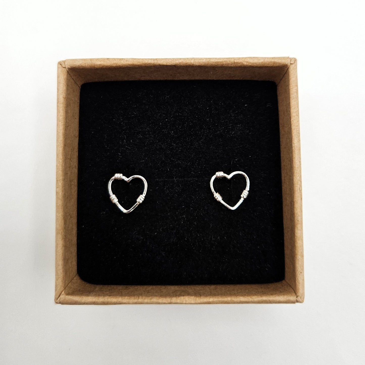 Wire Heart Studs