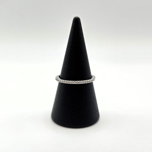 Cubic Zircon Fine Band Ring