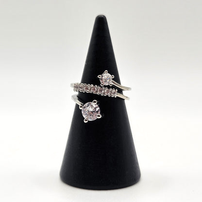 Cubic Zircon Chunky Ring