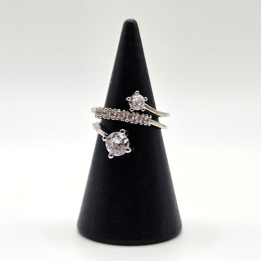 Cubic Zircon Chunky Ring