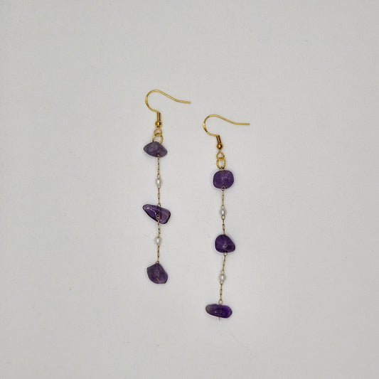 Amethyst Crystal Drop