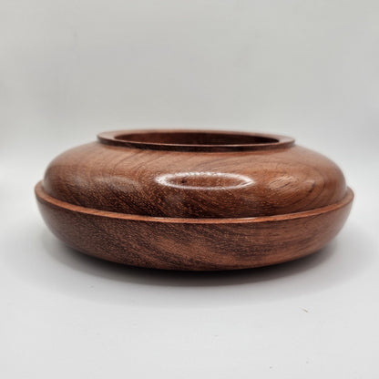 Bubinga Trinket Dish/ Candle Holder