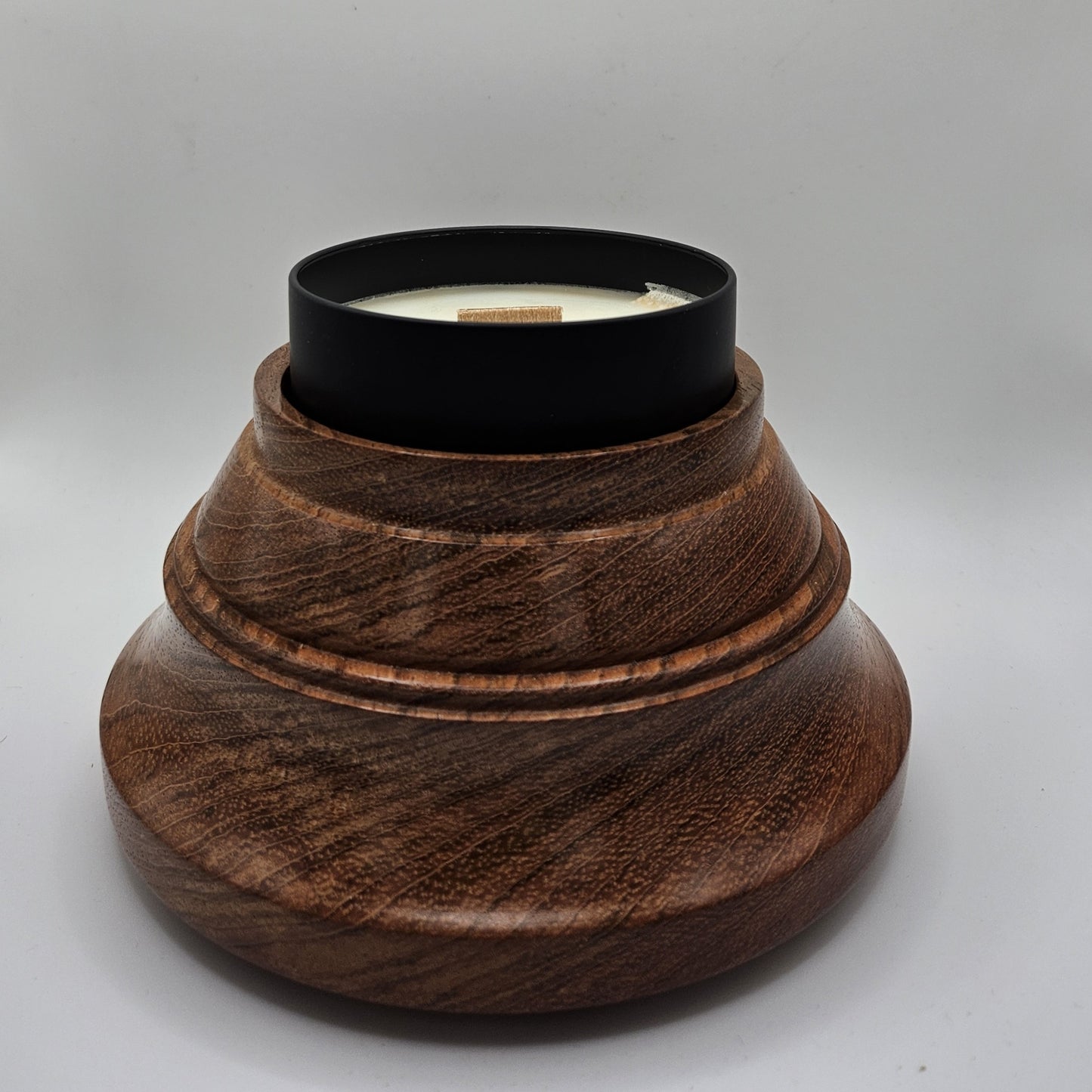 Bubinga Trinket Dish/ Candle Holder
