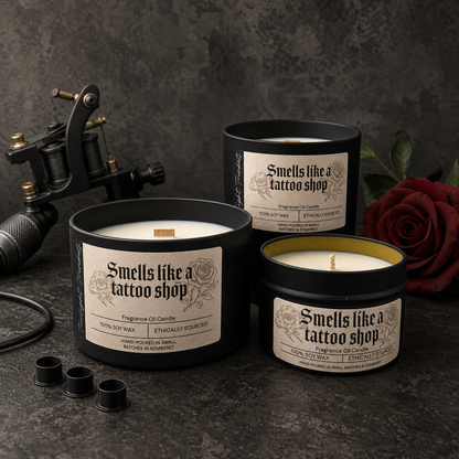 "Smells Like a Tattoo Shop" Candle